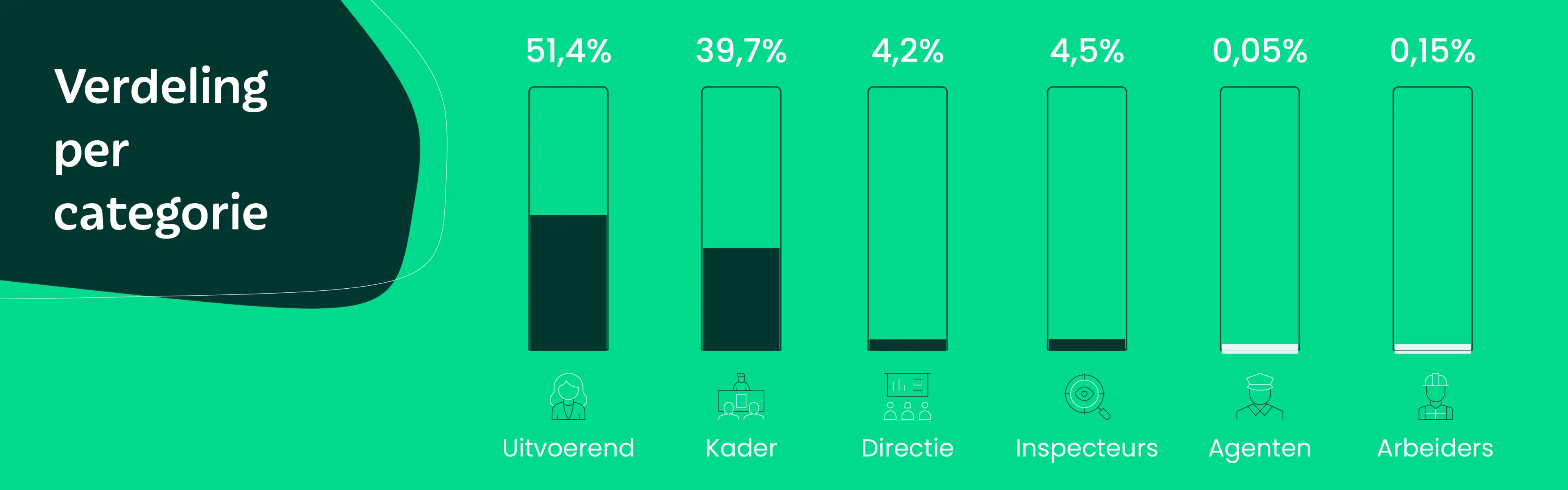 Verdeling volgens beroepscategorie